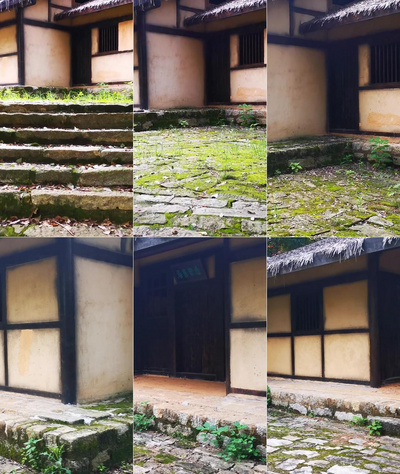 竖版航拍旅游景区湖南汨罗屈原故居实拍