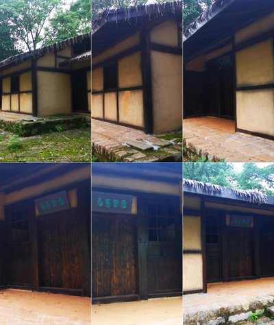 竖版航拍旅游景区湖南汨罗屈原故居实拍