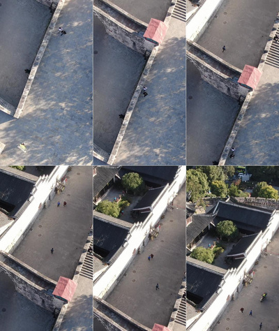 古田文昌阁实拍视频素材竖版航拍贵州贵阳老东门文昌阁古建筑