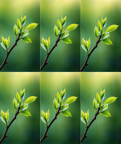 4k春天春季树木绿植自然风景视频
