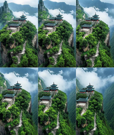 4k风景古建筑风光视频实拍