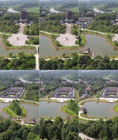 沫若故居实拍视频素材竖屏航拍湖南长沙刘少奇故居5A景区实拍素材
