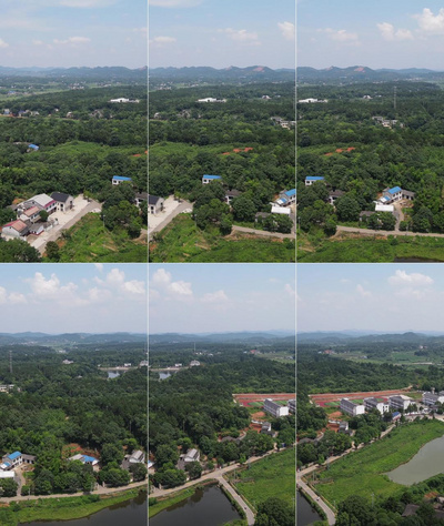 竖屏航拍湖南长沙刘少奇故居5A景区实拍视频素材