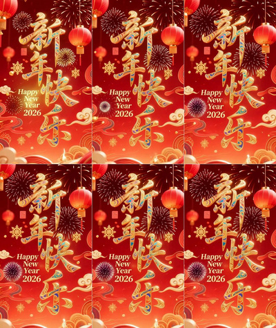 2026新年快闪动态背景