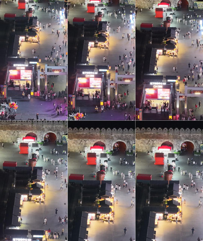 实拍视频素材竖屏航拍贵州正阳路步行街夜景人流航拍实拍素材