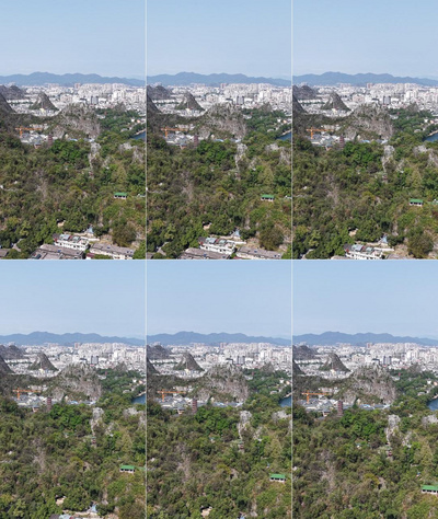竖屏航拍广西桂林伏波山木龙湖航拍实拍素材