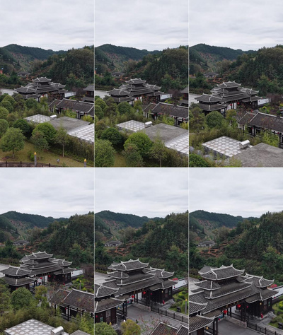 风景实拍视频素材竖屏航拍侗族特色建筑程阳八寨风景航拍实拍素材