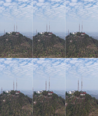 实拍视频素材竖屏航拍高山5G信号塔航拍实拍视频素材
