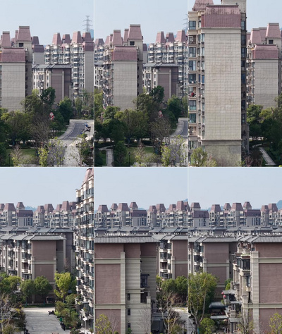 实拍视频素材竖屏航拍城市别墅住宅小区航拍视频实拍