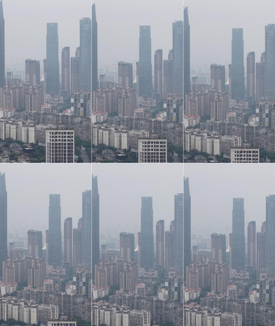 广西祭祀实拍视频素材竖屏航拍广西南宁东盟商务区建筑视频实拍