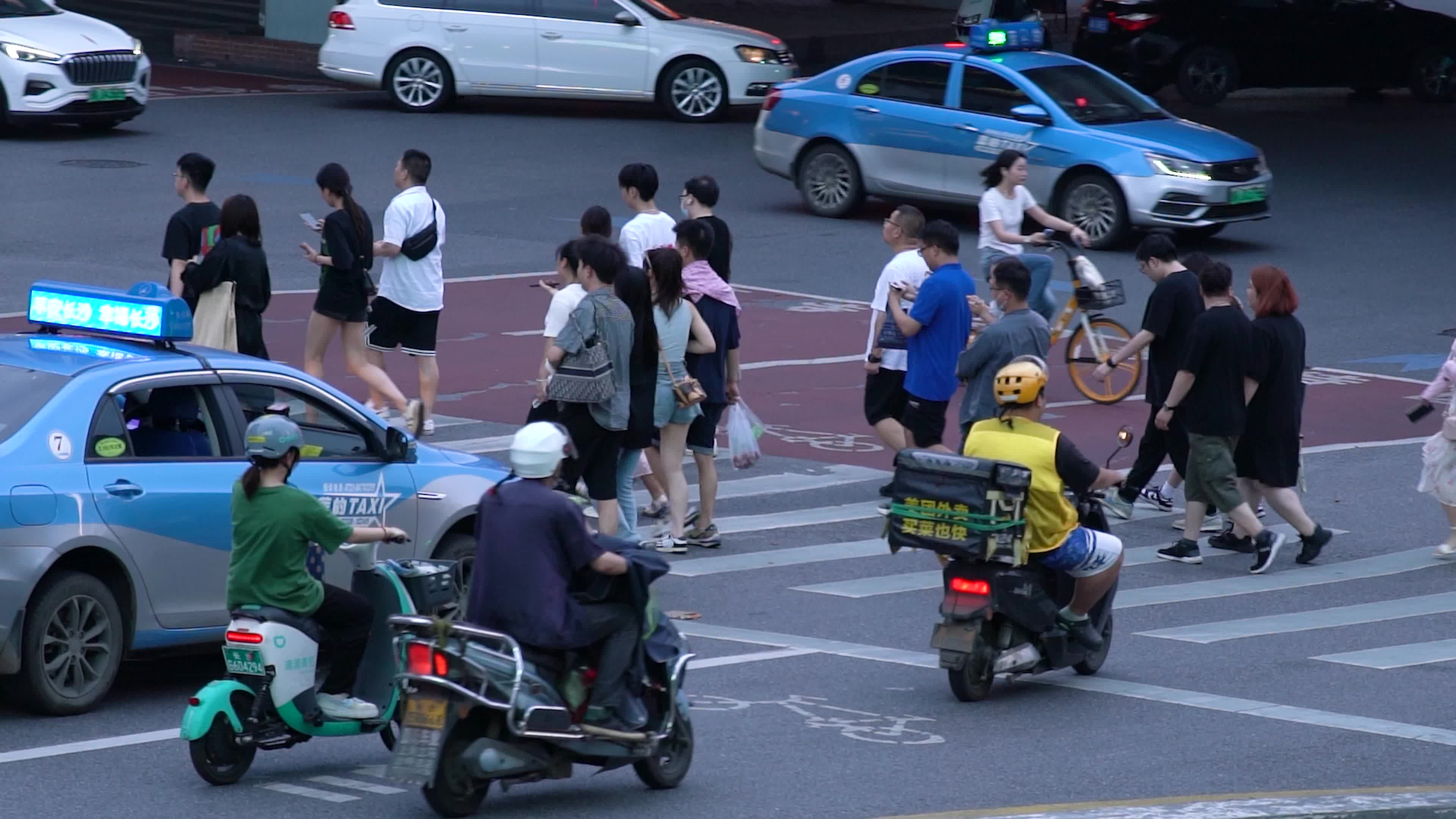 4K实拍城市人流街道人群人来人往行人实拍视频素材视频特效素材-千库网