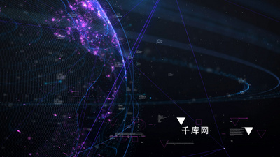 全息网络红色警报点亮开场特效AE模板