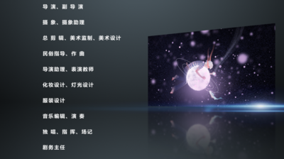 视频结束片尾滚动字幕Pr模板