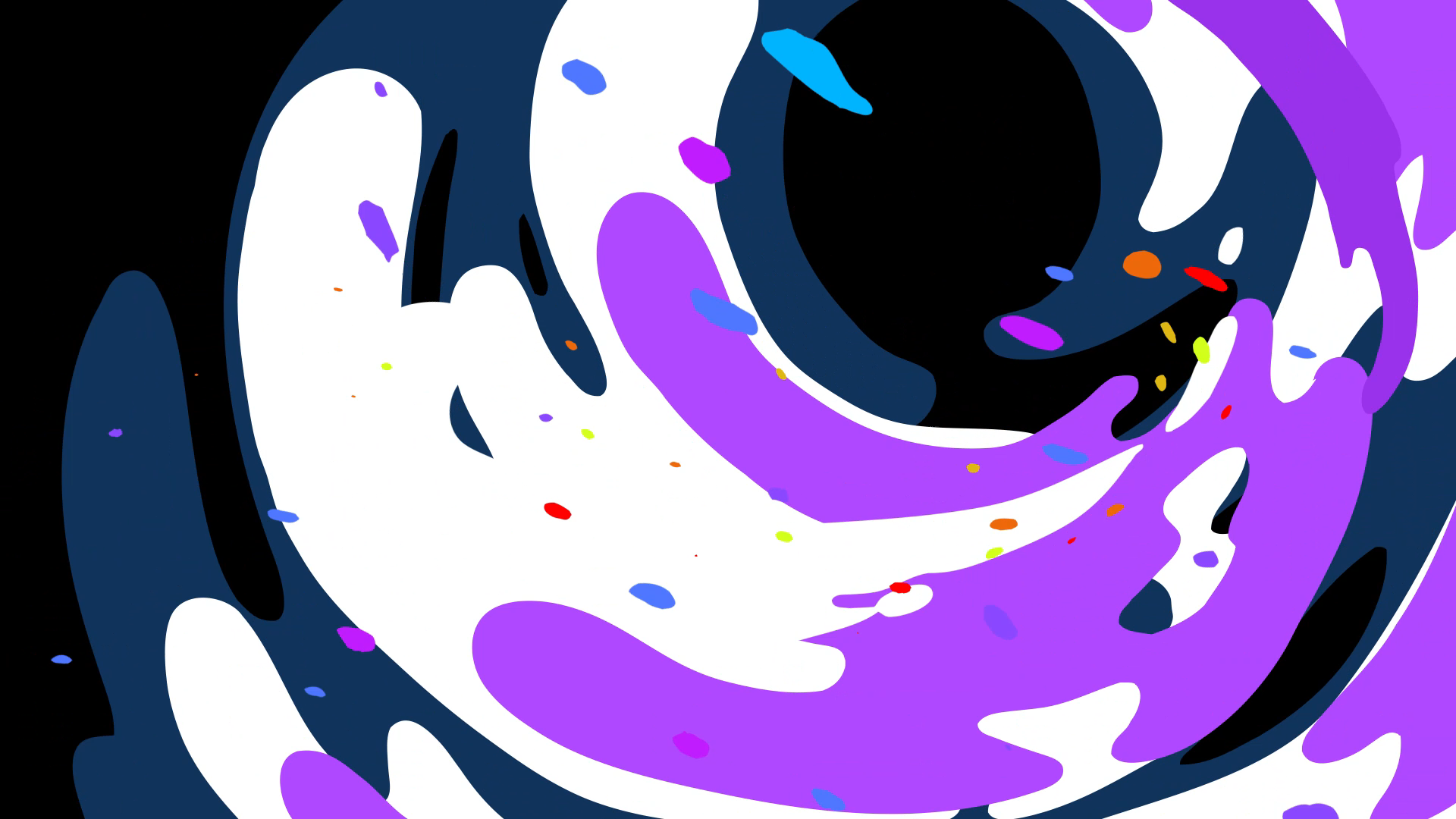 mg动画流体多彩转场特效