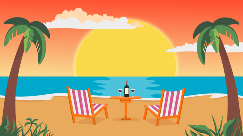 mg动画配件场景之沙滩视频特效素材-千库网