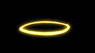 卡通粒子天使光环表情弹幕动画透明通道