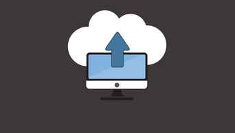 卡通数据电脑云上传弹跳动画透明通道