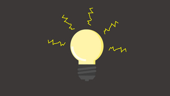 卡通灯泡发光动画透明通道视频素材