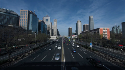 城市实拍视频素材1080P城市车流延时摄影