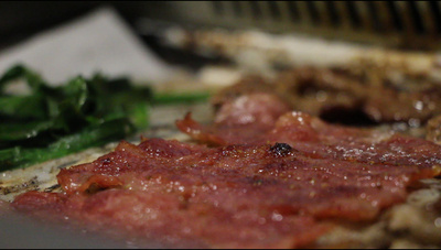 1080P香喷喷的烤肉培根美食