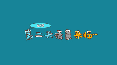 第二天清晨综艺节目花字【带通道】
