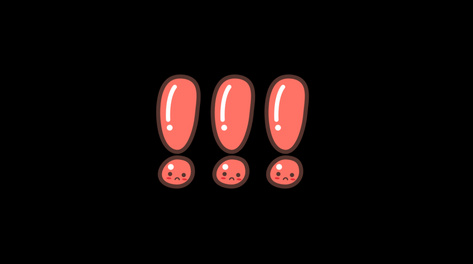 感叹号惊讶综艺节目花字【带通道】