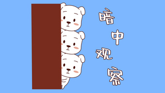 综艺娱乐卡通表情包围观暗中观察