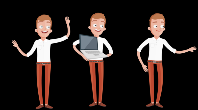 男性人物mg动画ae模板视频特效素材-千库网