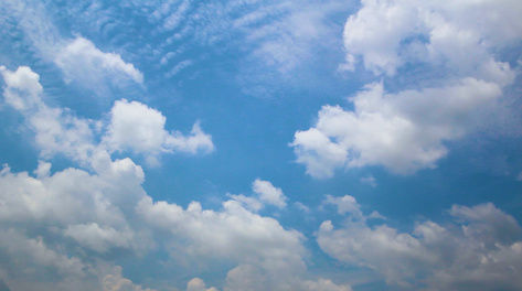 1080P天空中的白云实拍延时摄影