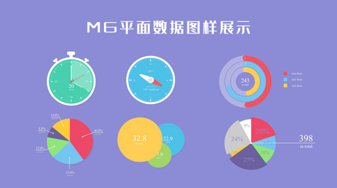 mg动画扁平数据图表展示ae模板