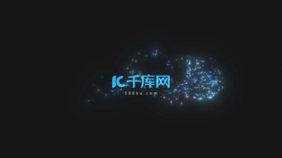 高清视频素材华丽开场粒子边缘开场logo介绍片头