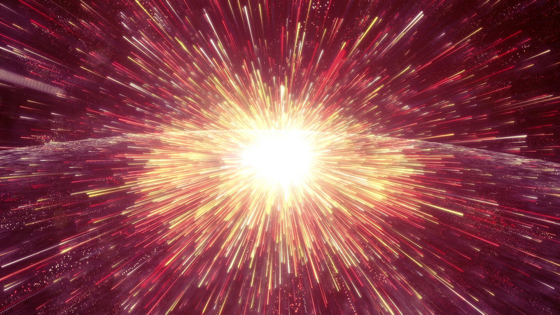 震撼大气光效粒子放射爆炸背景视频ae模板视频特效素材-千库网