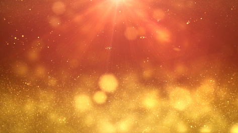 金色光斑粒子晚会动态背景ae模板
