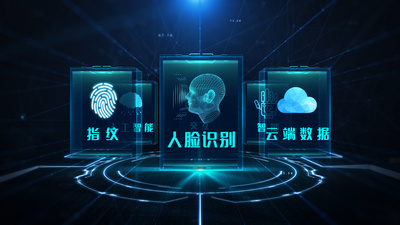 日夜图标高清视频素材炫酷科技感HUD信息图标展示片头