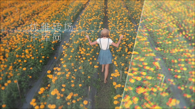 玻璃遮罩转场pr模板
