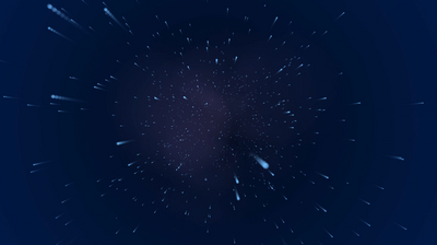 唯美循环大屏星空粒子发射背景
