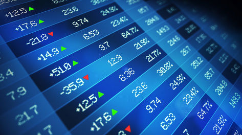 股票财经数字变动无限循环背景视频