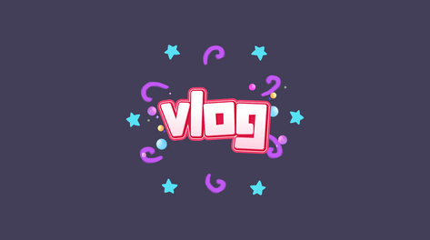 创意可爱vlog动画片头pr模板