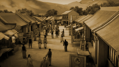 复古古代生活场景动画ae模板