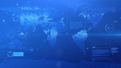 地图实拍视频素材科技光线地图背景视频素材