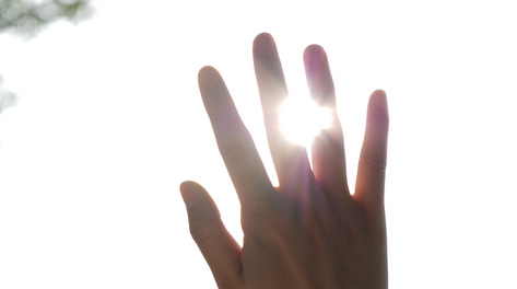 1080p夏日阳光在指尖游走