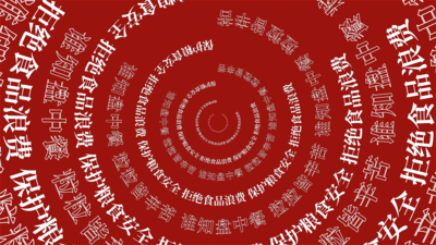 滚动字幕高清视频素材拒绝浪费圆形字幕滚动旋转动态展示AE模板