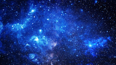 蓝色星空宇宙太空背景视频ae模板