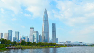 4k深圳人才公园美景延时