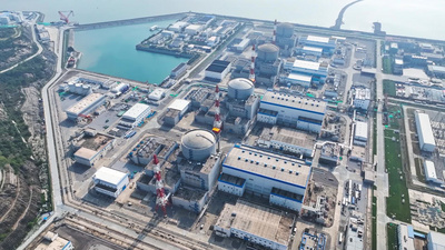 4K航拍核电站核能能源核电能源视频实拍