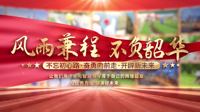 党政照片墙党建图片展示多图文展示ae模板视频模板
