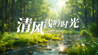 春天高清视频素材春天绿意盎然片头动画旅行展示AE模板