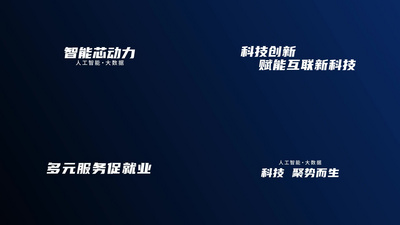 时尚简洁科技字幕标题文字视频
