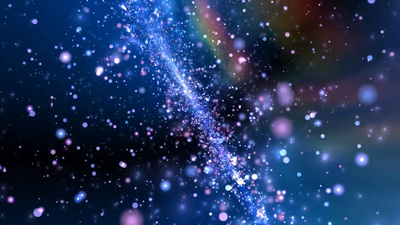炫酷大气粒子星空视频素材