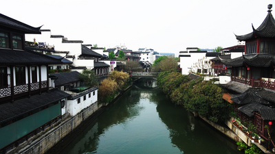 4k航拍5A级景区南京夫子庙秦淮河风景古街